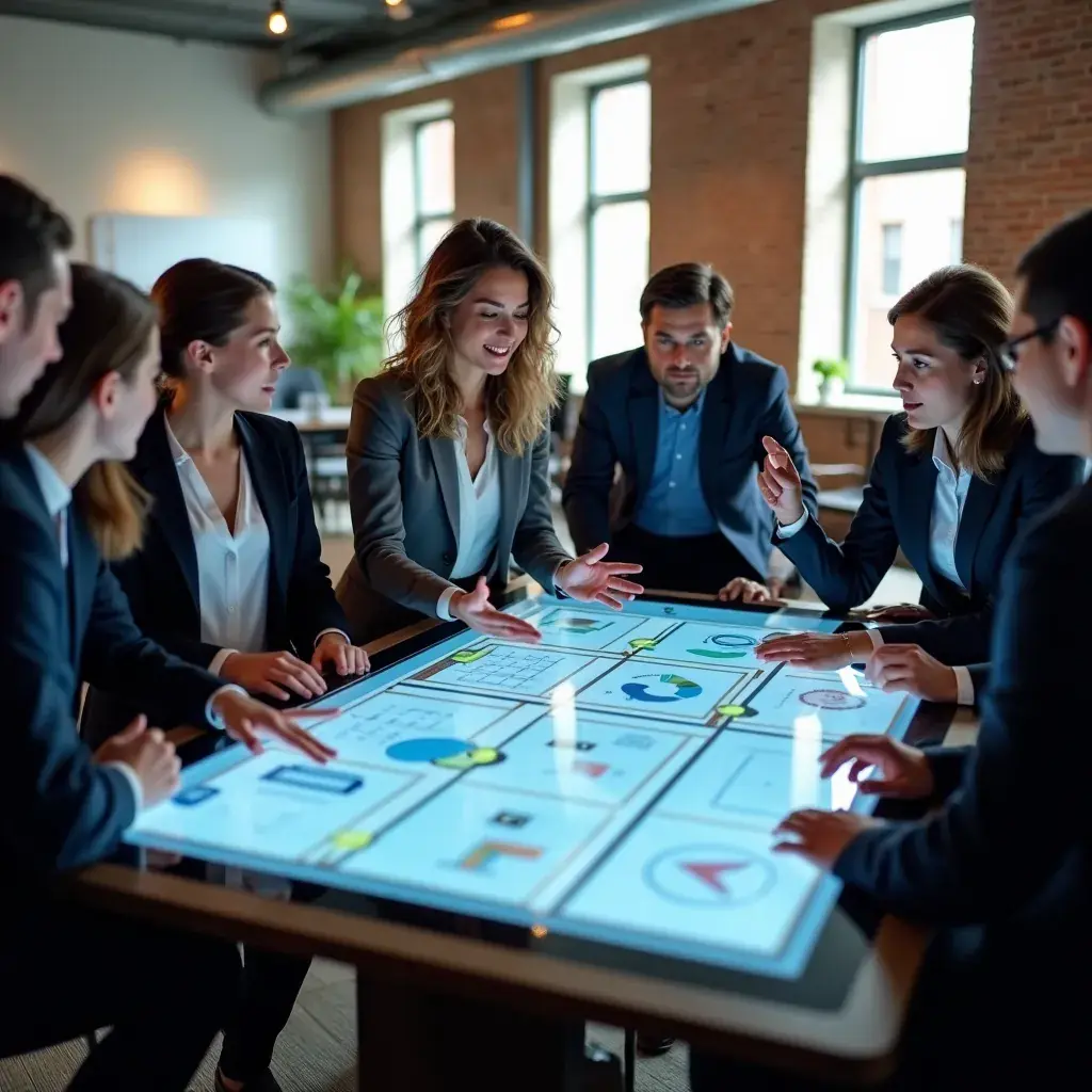 Professional team collaboration